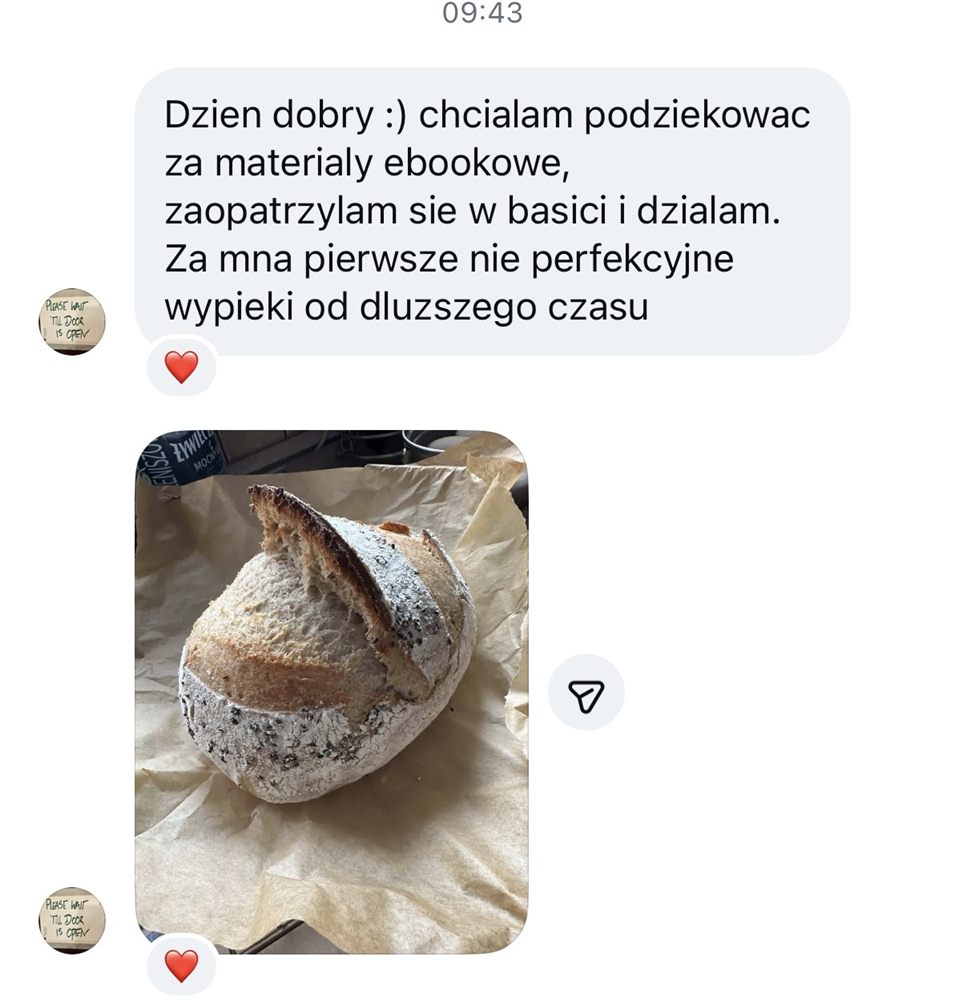 Wiadomość od uczestniczki Chlebowni